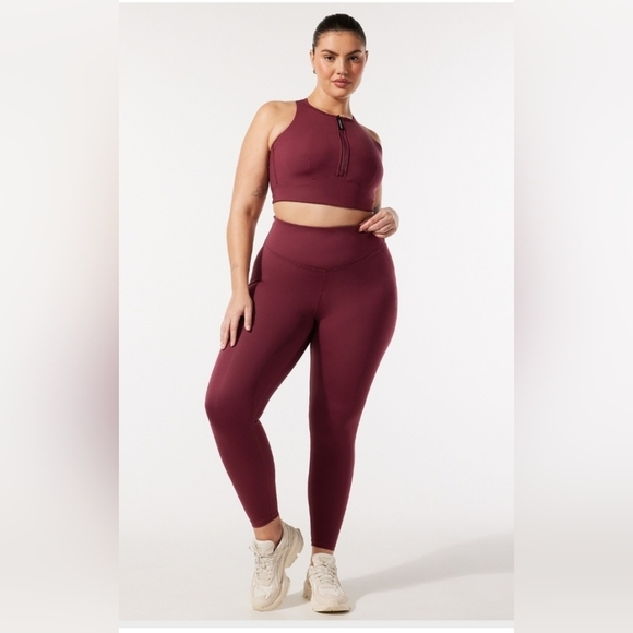 Savage X Fenty Pants - Savage X Fenty-Women's 3X Maroon Leggings Plus Size
